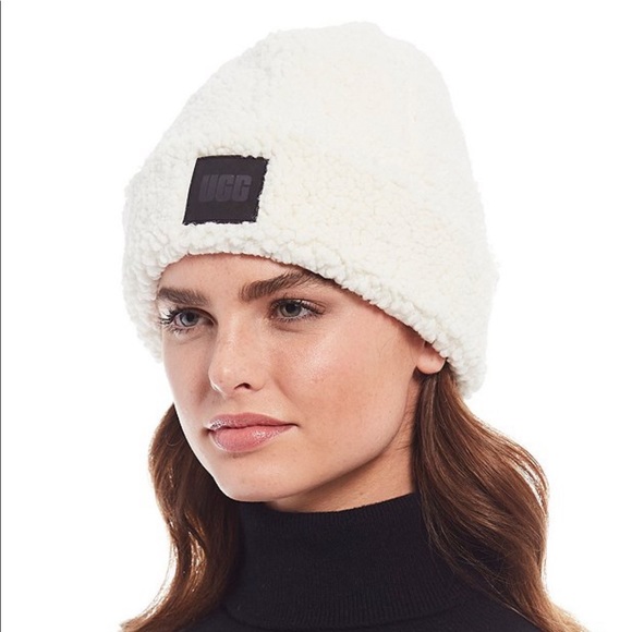 Ugg Sherpa Cuff Beanie Nwt 